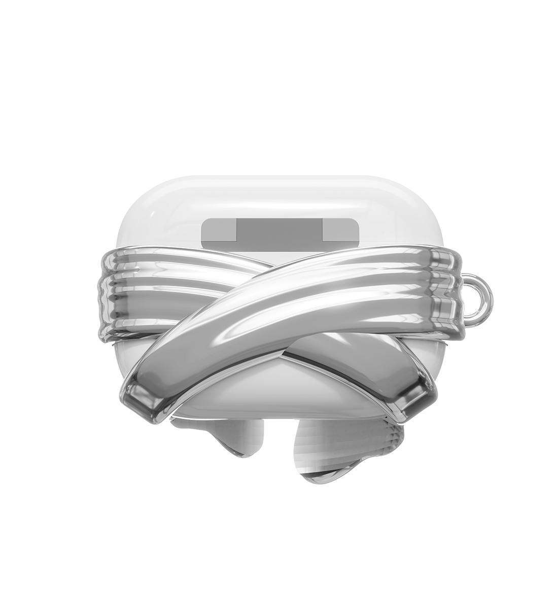 Airpods BOW 01 SILVER - ANDAASH
