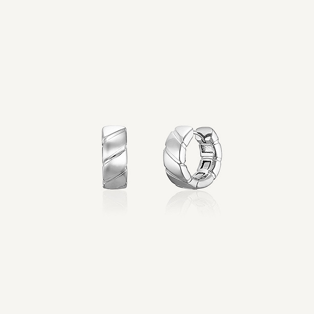 [미스그린] 노티드 훕 귀걸이 | Knotted Hoop Earrings