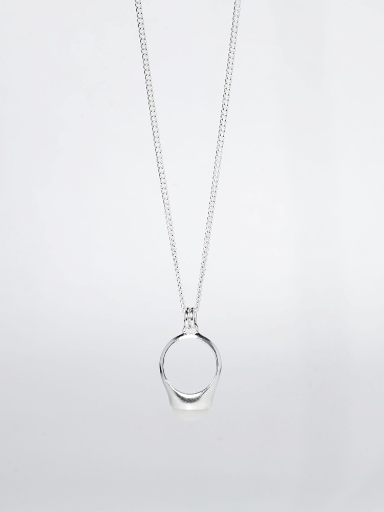 pearl ring shape necklace