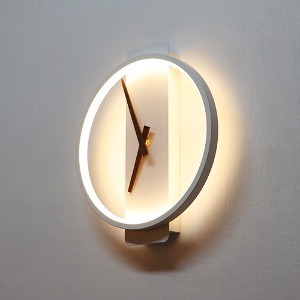 원형 시계 LED 벽등 8W