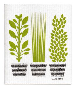 [Jangneus] 장니우스 Green Herbs 셀룰로스 행주 / Made in England