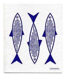 [Jangneus] 장니우스 Blue Fish 셀룰로스 행주 / Made in England