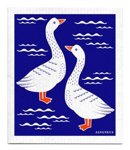 [Jangneus] 장니우스 Blue Geese 셀룰로스 행주 / Made in England