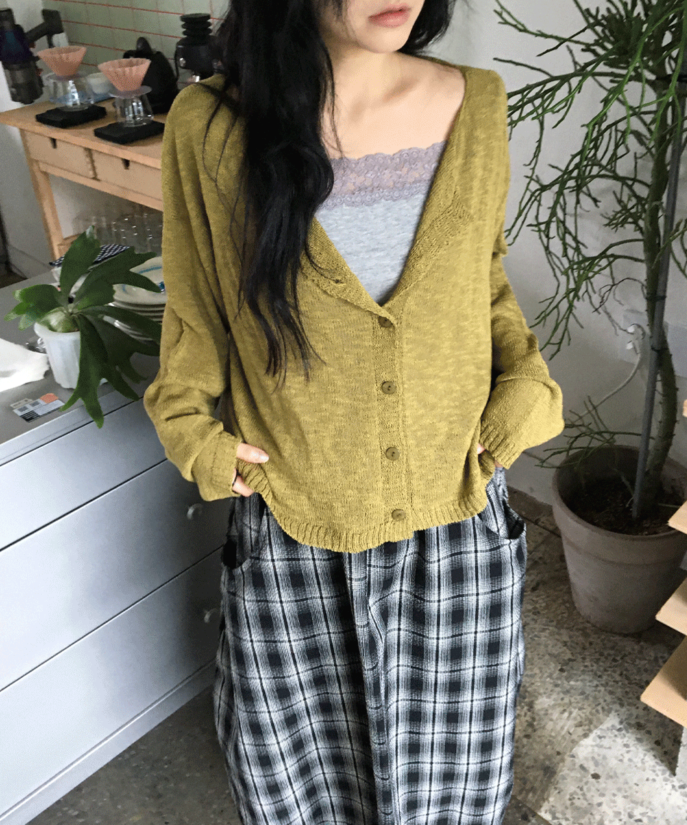 소트 원숄더 레이어드 가디건 - 5color