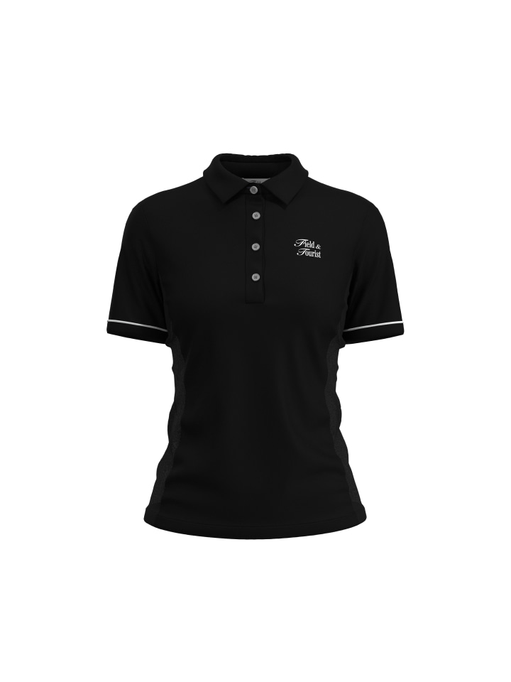 Mesh Mixed Slim Fit Pique T-shirt (Black)