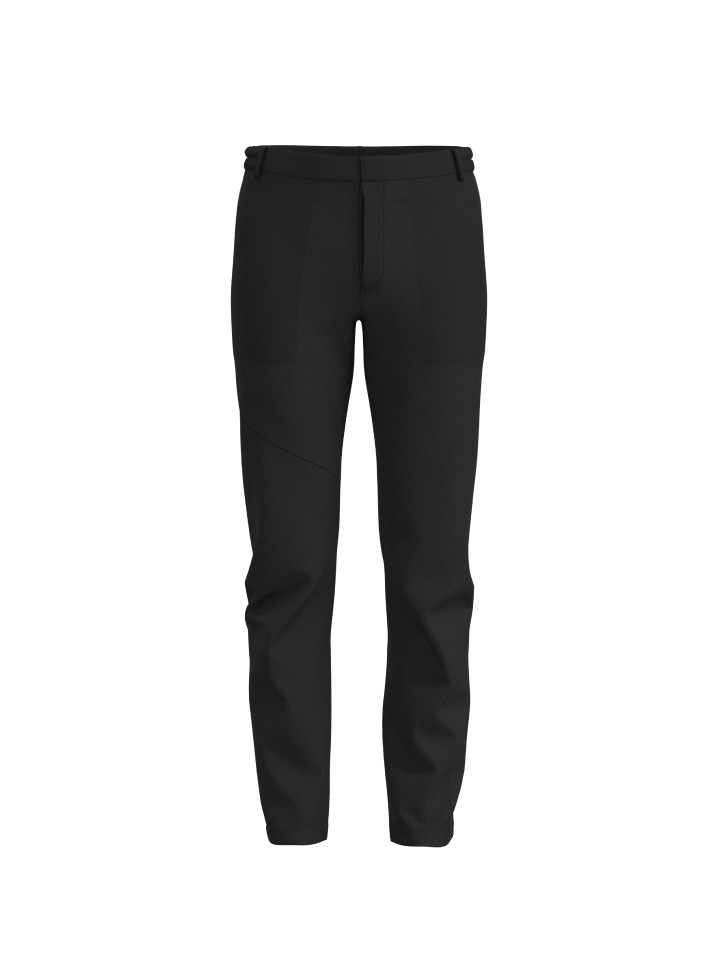 Hidden pocket standard fit pants (Black)