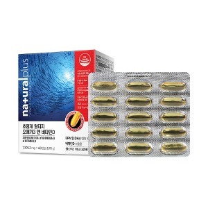 [온가족 건강관] 내츄럴플러스 초임계 알티지 [오메가3 + 비타민D]  60캡슐