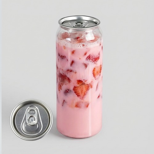 페트캔 500ml 투명 음료용기 밀봉 가능한 PET 캔