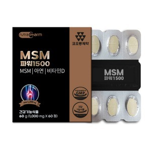 MSM 아연 비타민D 관절 케어 1000mg X 60정 코오롱
