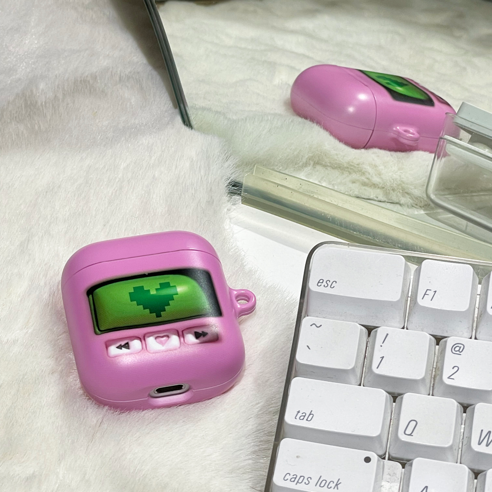 99 Retro Airpods Case (Pink)
