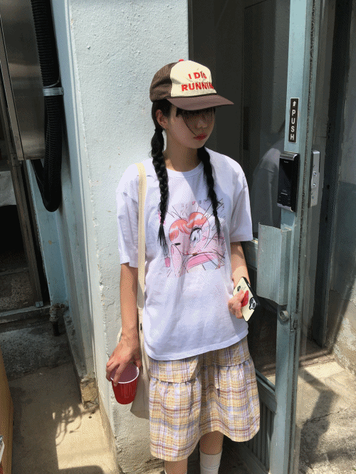 Tシャツ・カットソー [heemihan] WINK HALF T wink half t (3c)