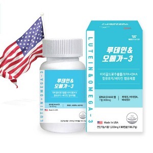 [장수백서] 미국산 루테인 오메가3 90캡슐 4+1통 (1통 구매 29,000원)