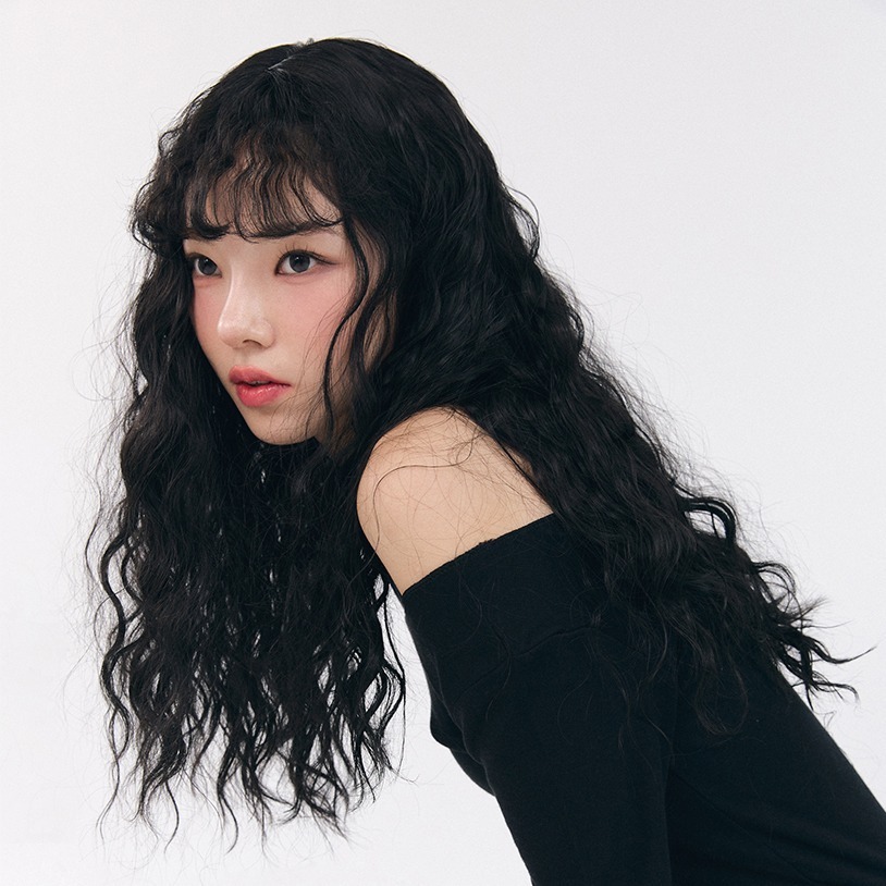 히피펌 통 가발 내추럴 컬러