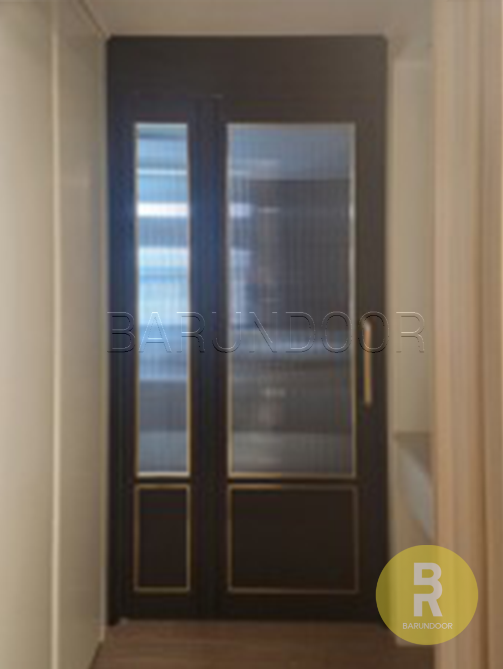 47번 폴딩스윙중문 고시형 다크네이비 모루세로강화유리