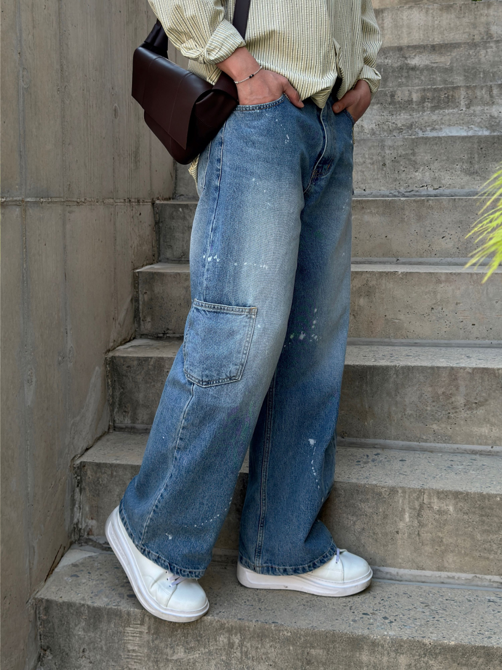 바지 모델 착용 이미지-S1L24