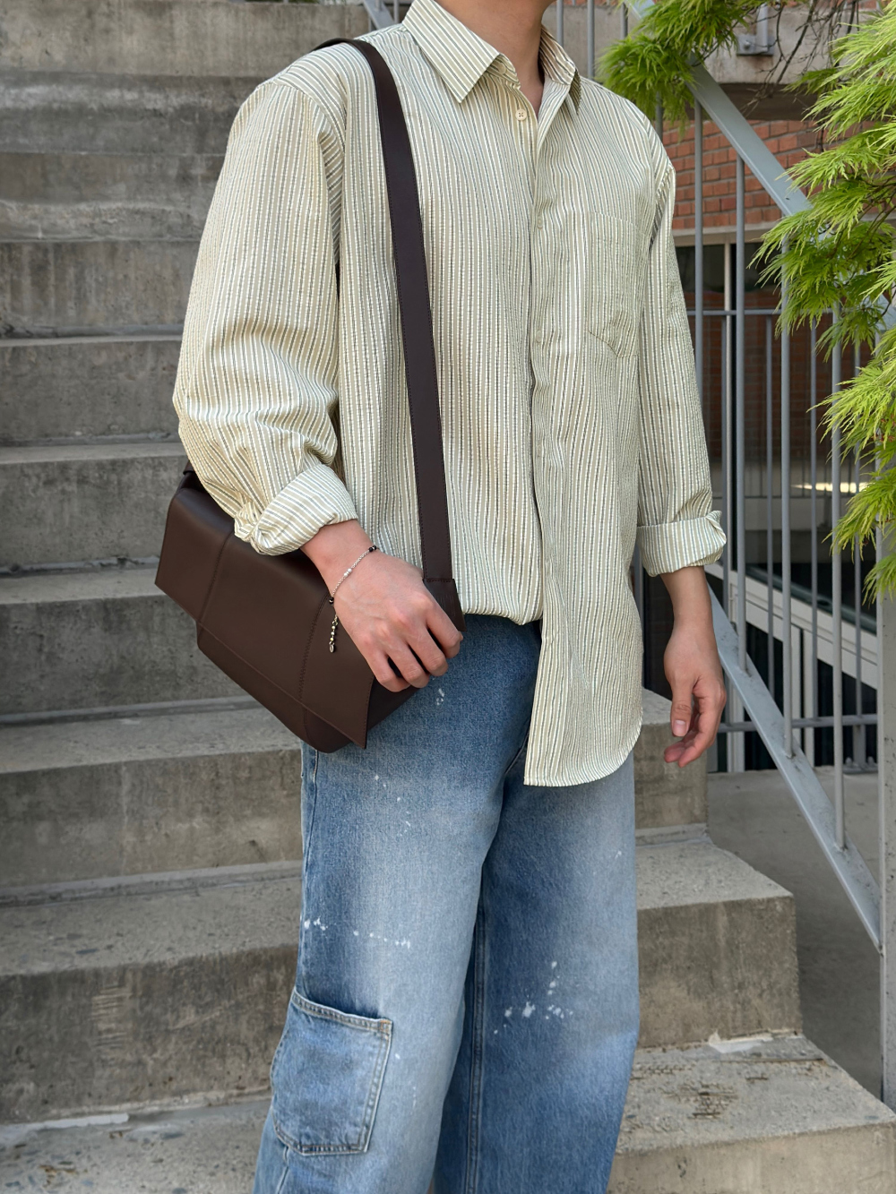 바지 모델 착용 이미지-S1L21