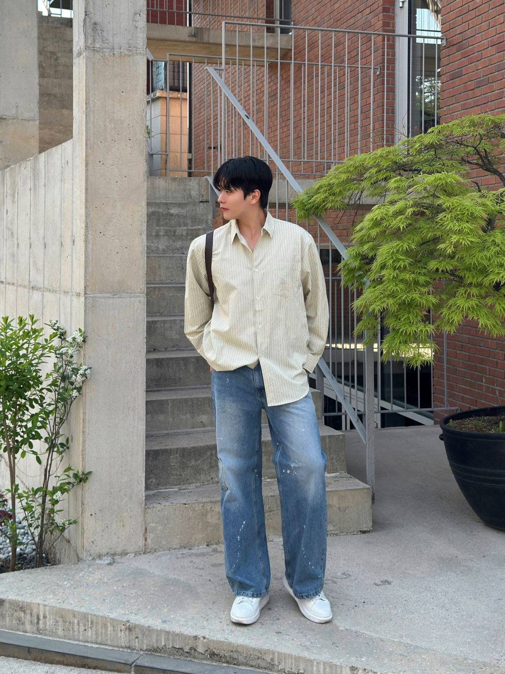 바지 모델 착용 이미지-S1L27