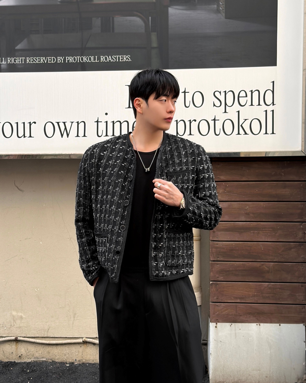 코트 모델 착용 이미지-S1L35