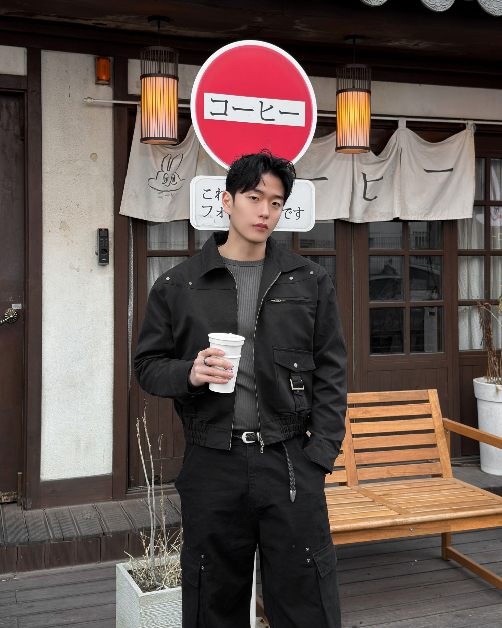 재킷 모델 착용 이미지-S1L34