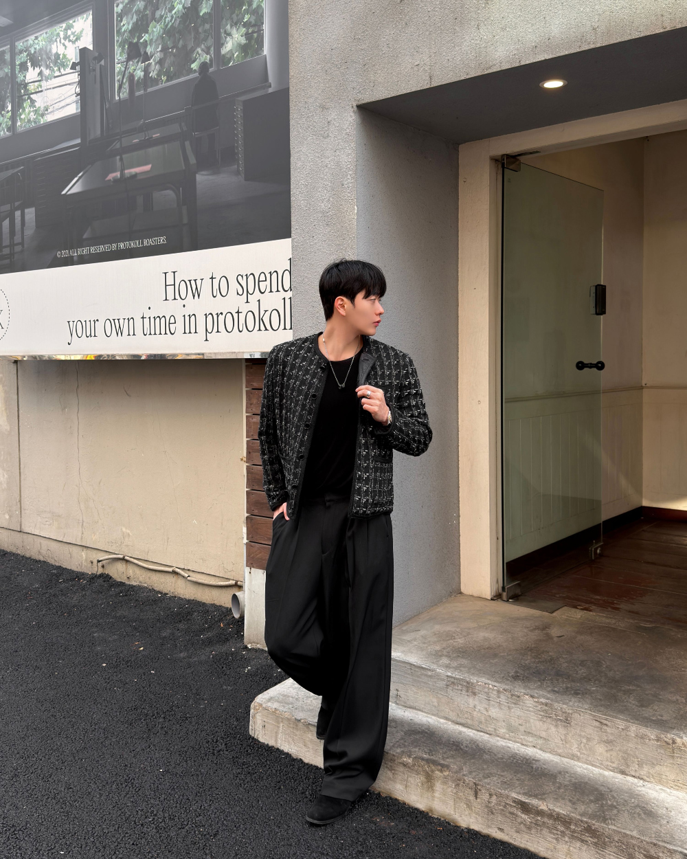 코트 모델 착용 이미지-S1L37