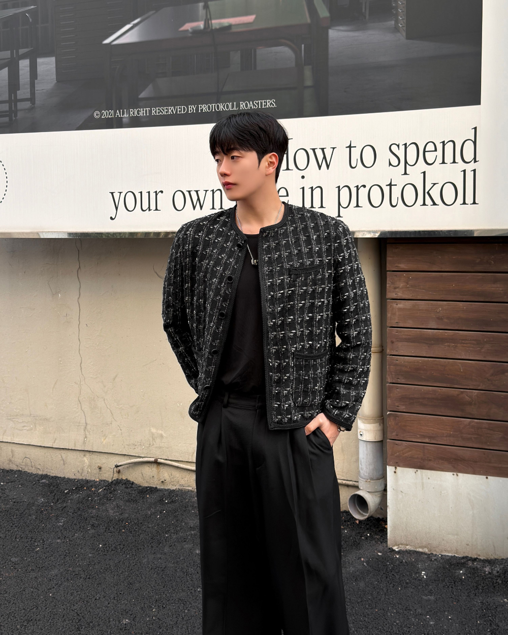 코트 모델 착용 이미지-S1L34