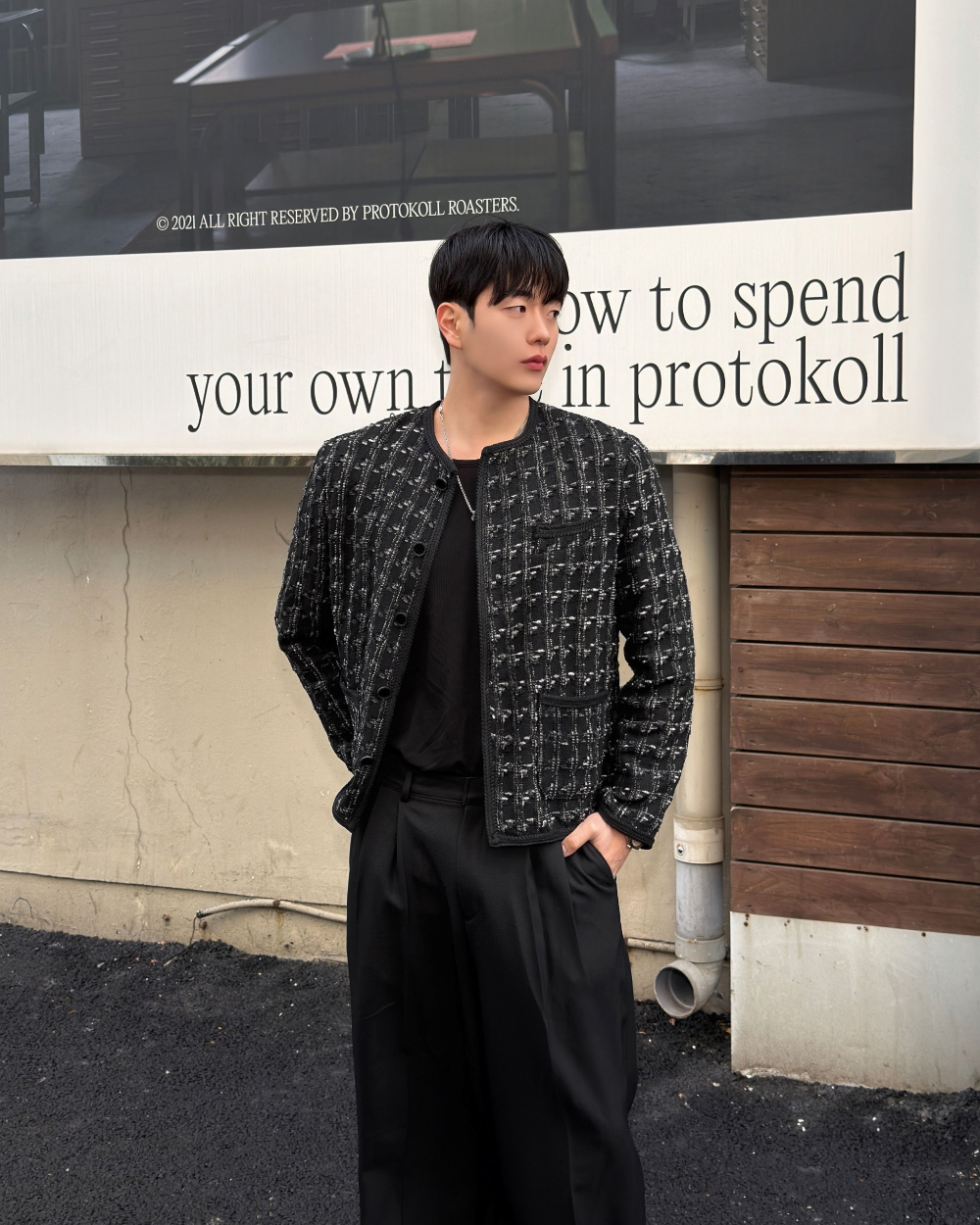 코트 모델 착용 이미지-S1L26