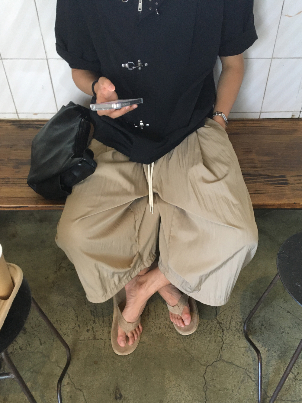 短袖T卹模特兒穿著圖片-S176L17