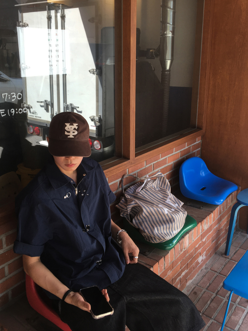 短袖T卹模特兒穿著圖片-S175L84