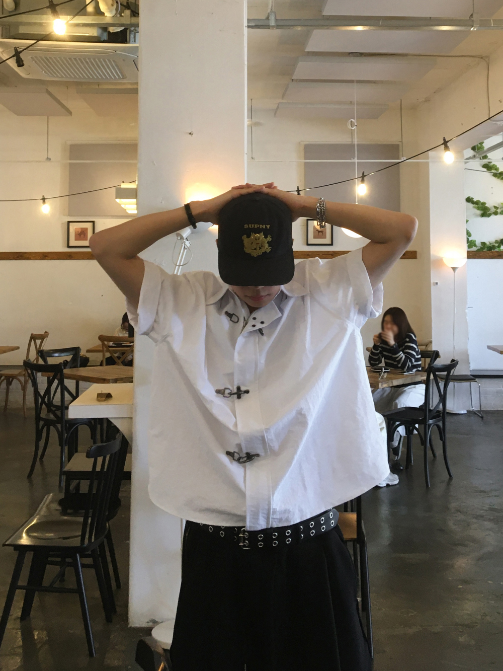 短袖T卹模特兒穿著圖片-S175L47