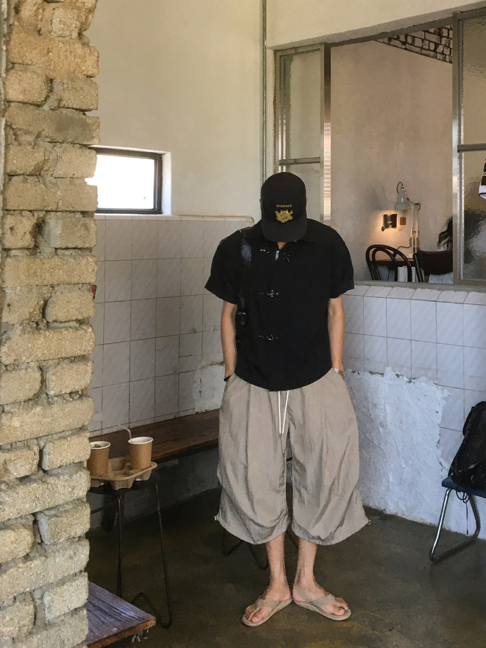 短袖T卹模特兒穿著圖片-S176L14
