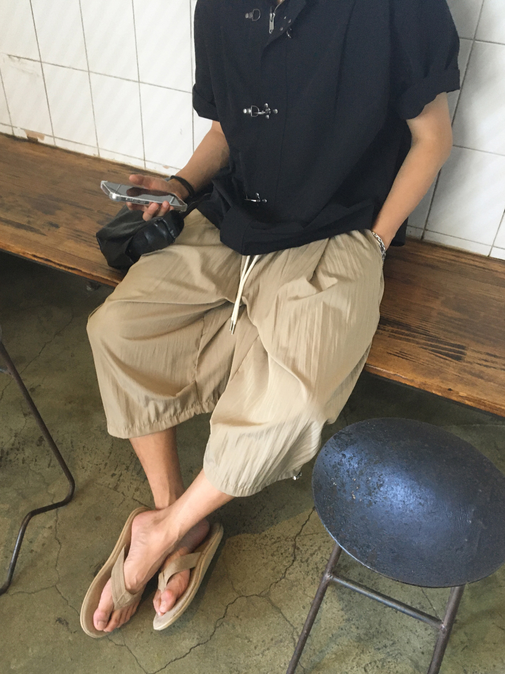 短袖T卹模特兒穿著圖片-S176L16