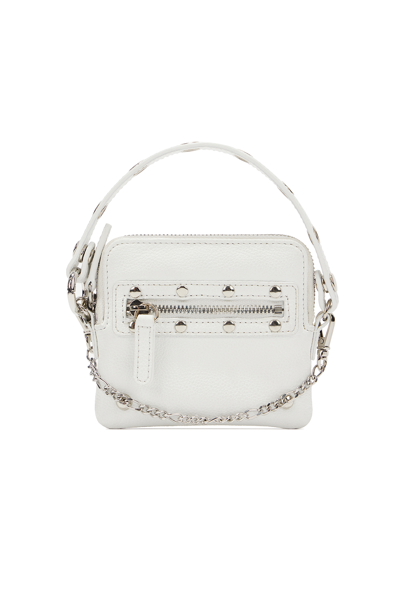 送料無料 通販 激安 DEINET STUD CROSS CHAIN WALLET IN WHITE - DEINET バッグ