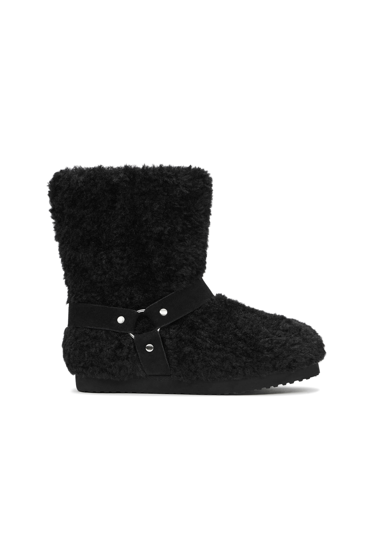 ブーツその他 DEINET POM POM FUR BOOTS IN BLACK KDPYS4WC111 POM POM FUR BOOTS IN BLACK - DEINET