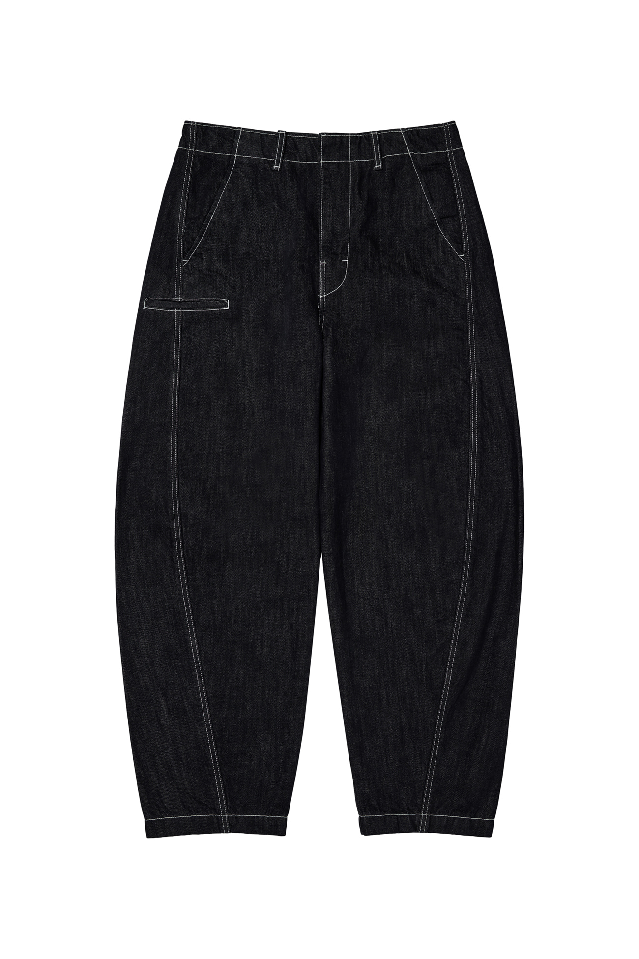 Curved Denim Pants main image 0