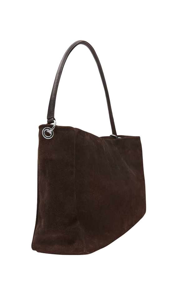 ◆DEINET◆ DEINET SUEDE BIG BAG IN BROWN KDBUC4S43112500F Mink Suede Tote Bag, Soft Suede Bag, Lightweight Everyday