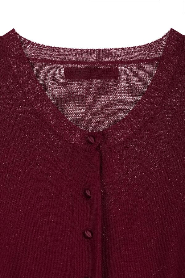ダウンジャケット・コート +DEINET+ CROP ROUND CARDIGAN IN BURGUNDY KDBBC4S5211 CROP ROUND CARDIGAN IN BURGUNDY - DEINET