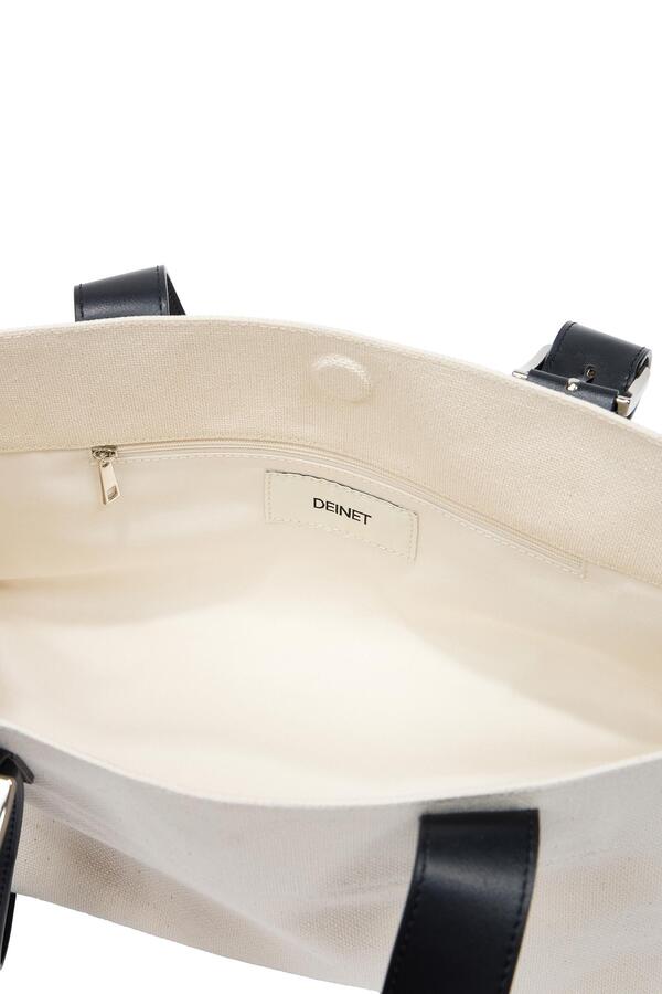 トートバッグ DEINET CANVAS BELTED HANDLE TOTE BAG IN IVORY Heritage Tote-all Bag - White | Levi's® US