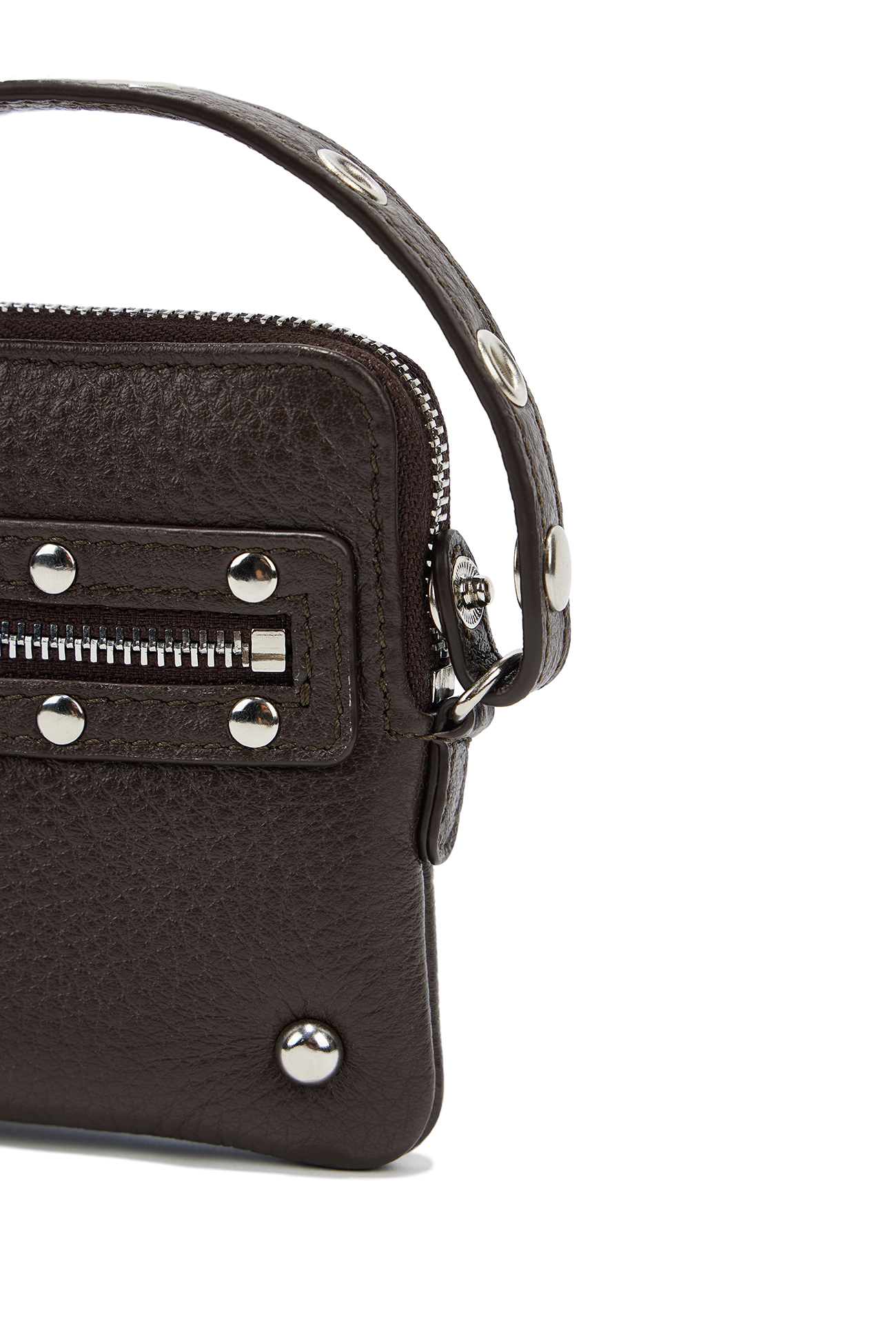 DEINET STUD CROSS CHAIN WALLET IN WHITE - DEINET