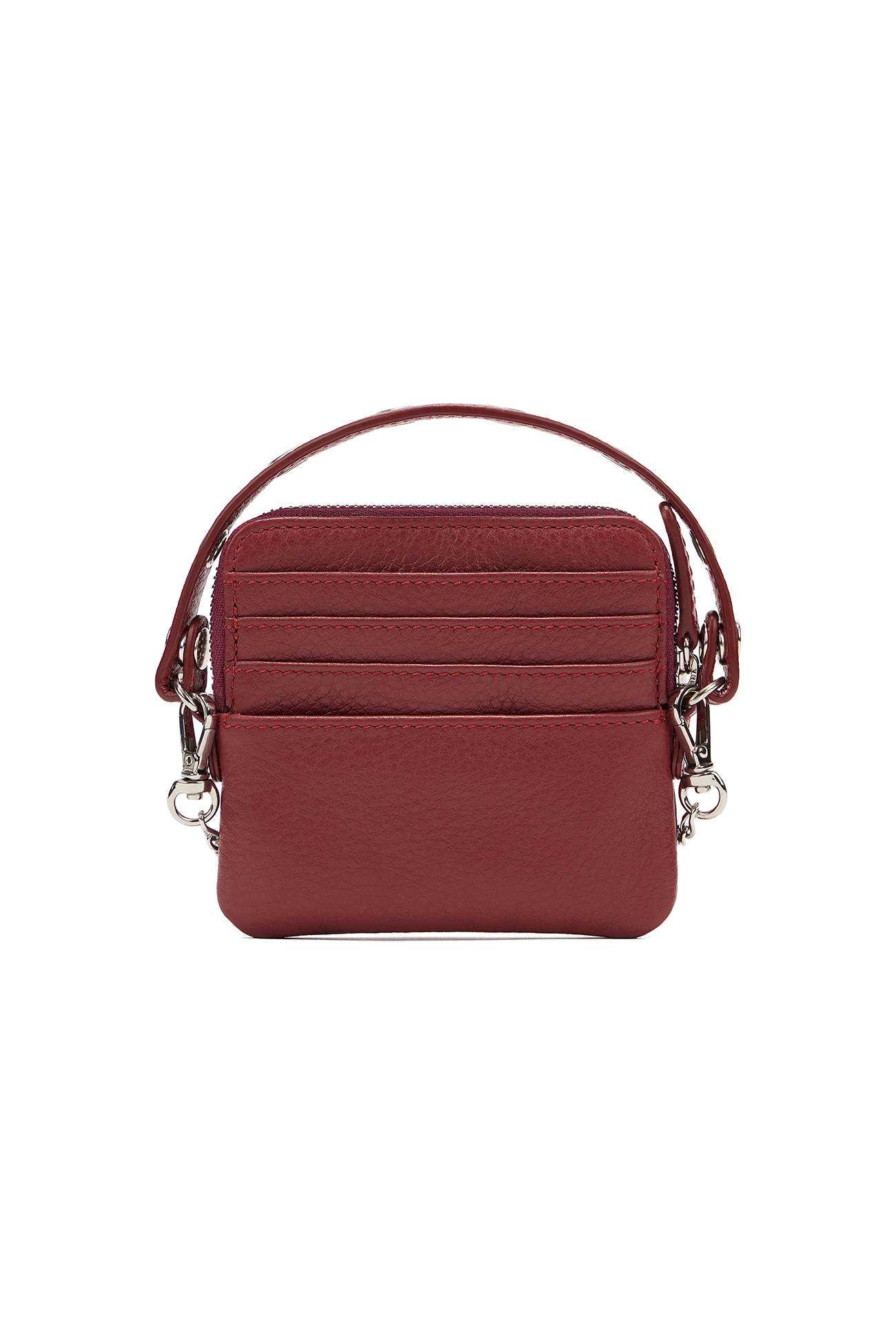 折りたたみ財布 DEINET DEINET STUD CROSS CHAIN WALLET DEINET STUD CROSS CHAIN WALLET IN SILVER - DEINET