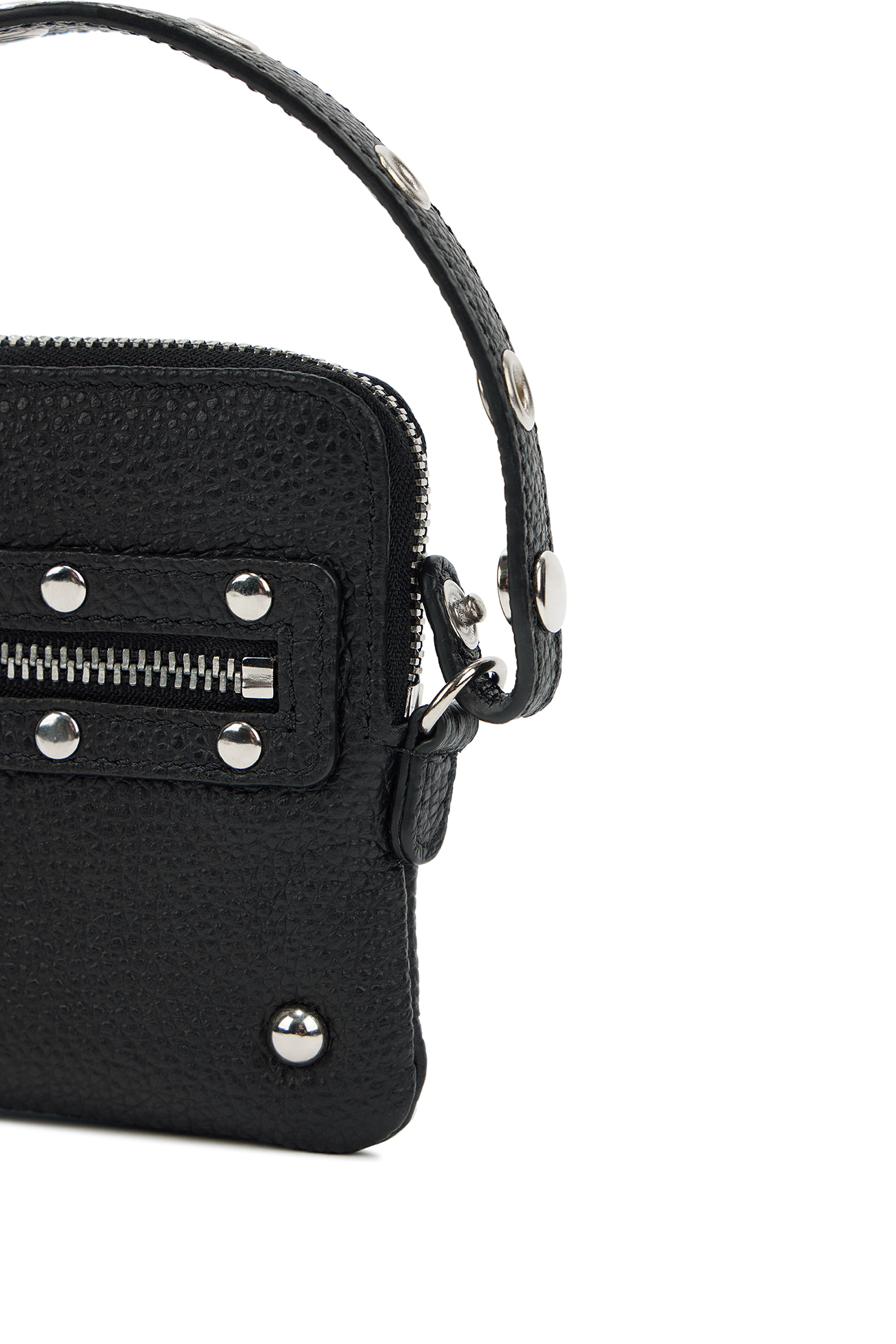 DEINET STUD CROSS CHAIN WALLET IN BLACK - DEINET