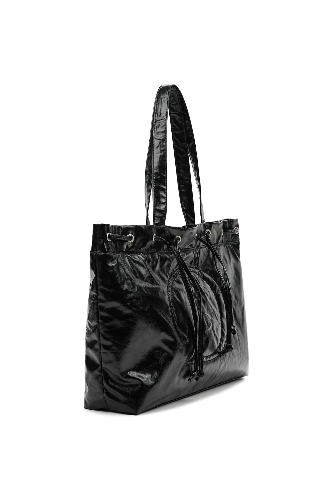 ◆DEINET◆ D STITCH PADDING BAG IN BLACK KDTUC4XB511 D STITCH PADDING BAG IN BLACK - DEINET