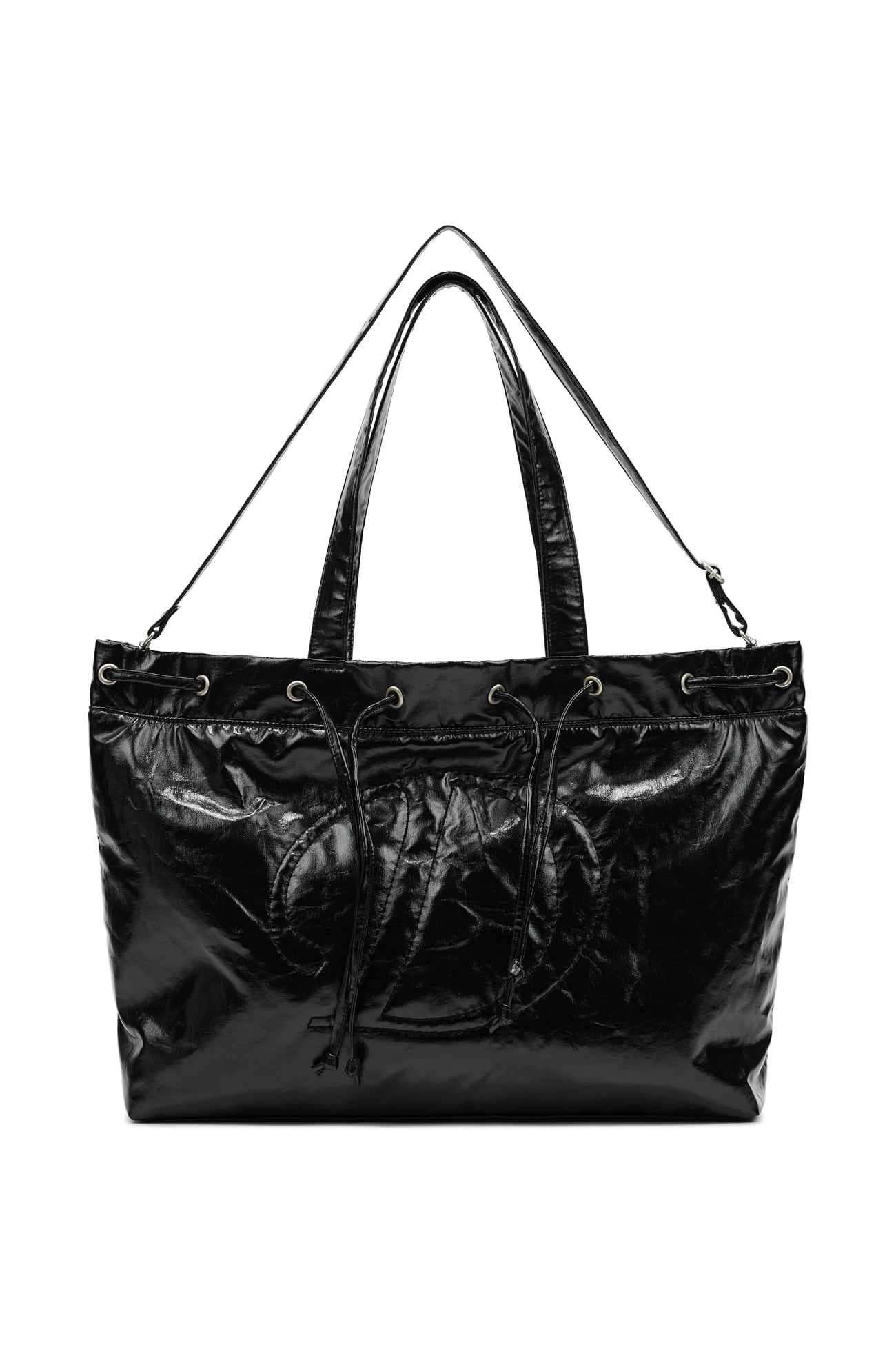 韓国大人気 ★ DEINET ★ D STITCH PADDING MINI BAG IN BLACK D STITCH PADDING BAG IN BLACK - DEINET