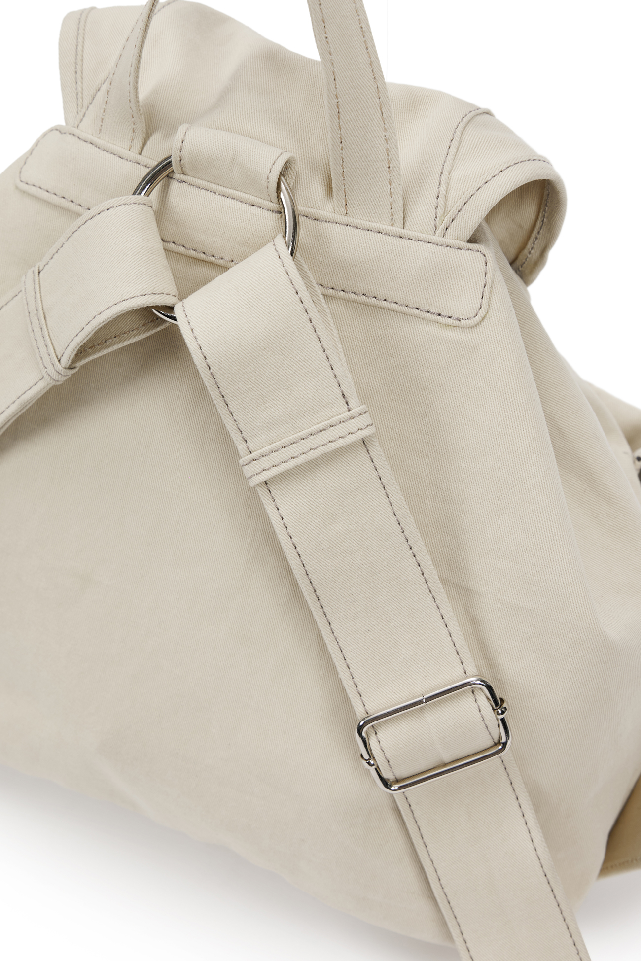 D & FRIENDS STUD POCKET BACKPACK IN IVORY - DEINET
