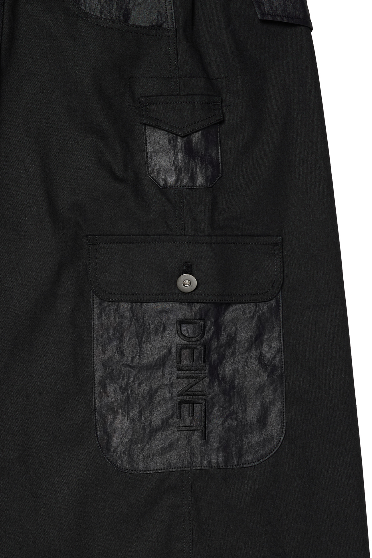 DEINET POCKET STRING CARGO SKIRT IN BLACK - DEINET
