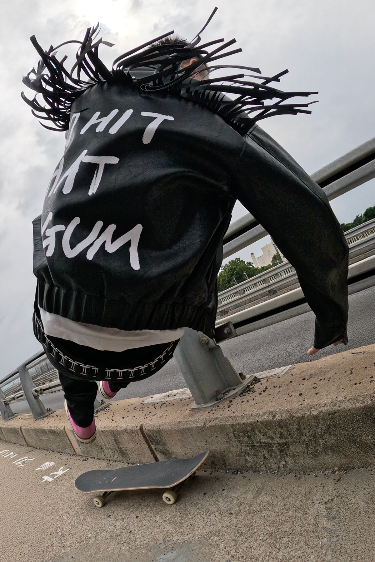 GGUM X DEINET] FRINGE JACKET IN BLACK | DEINET