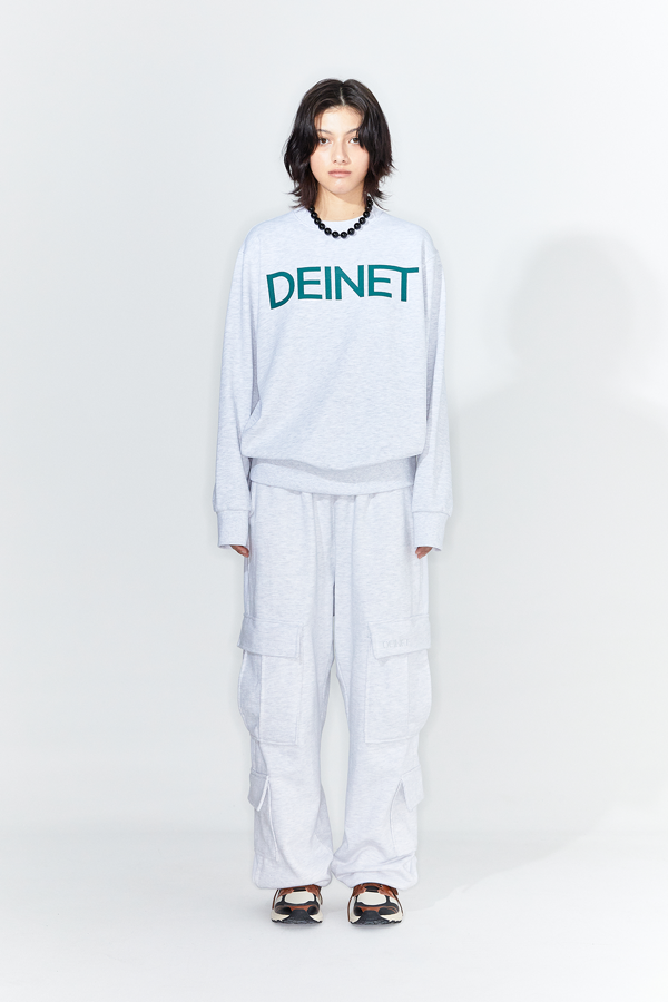 DEINET Roll Up Cargo Banding Pants Charcoal