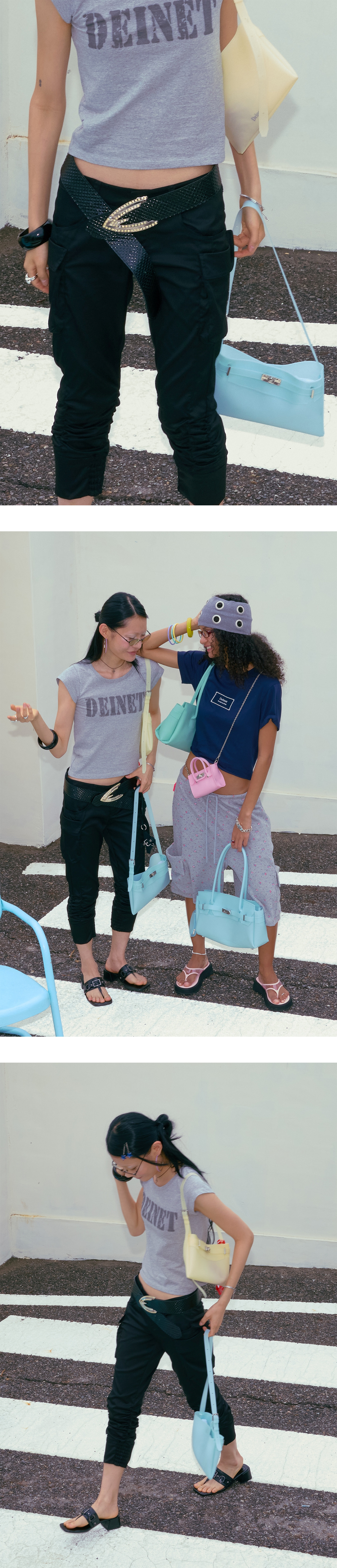 JELLY TWO WAY MIDDLE BAG - 5 COLORS BLUE