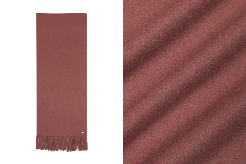 머플러 버건디 색상 이미지-S1L158