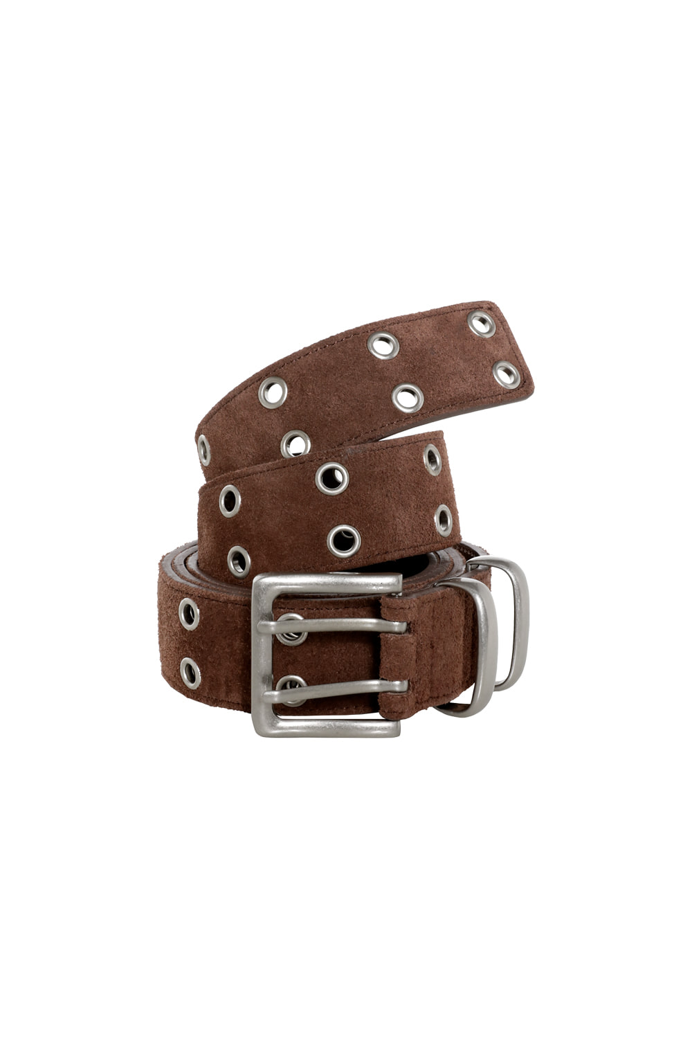 Kamien x MJD DOUBLE HOLE BELT SUEDE BROWN - Kamien