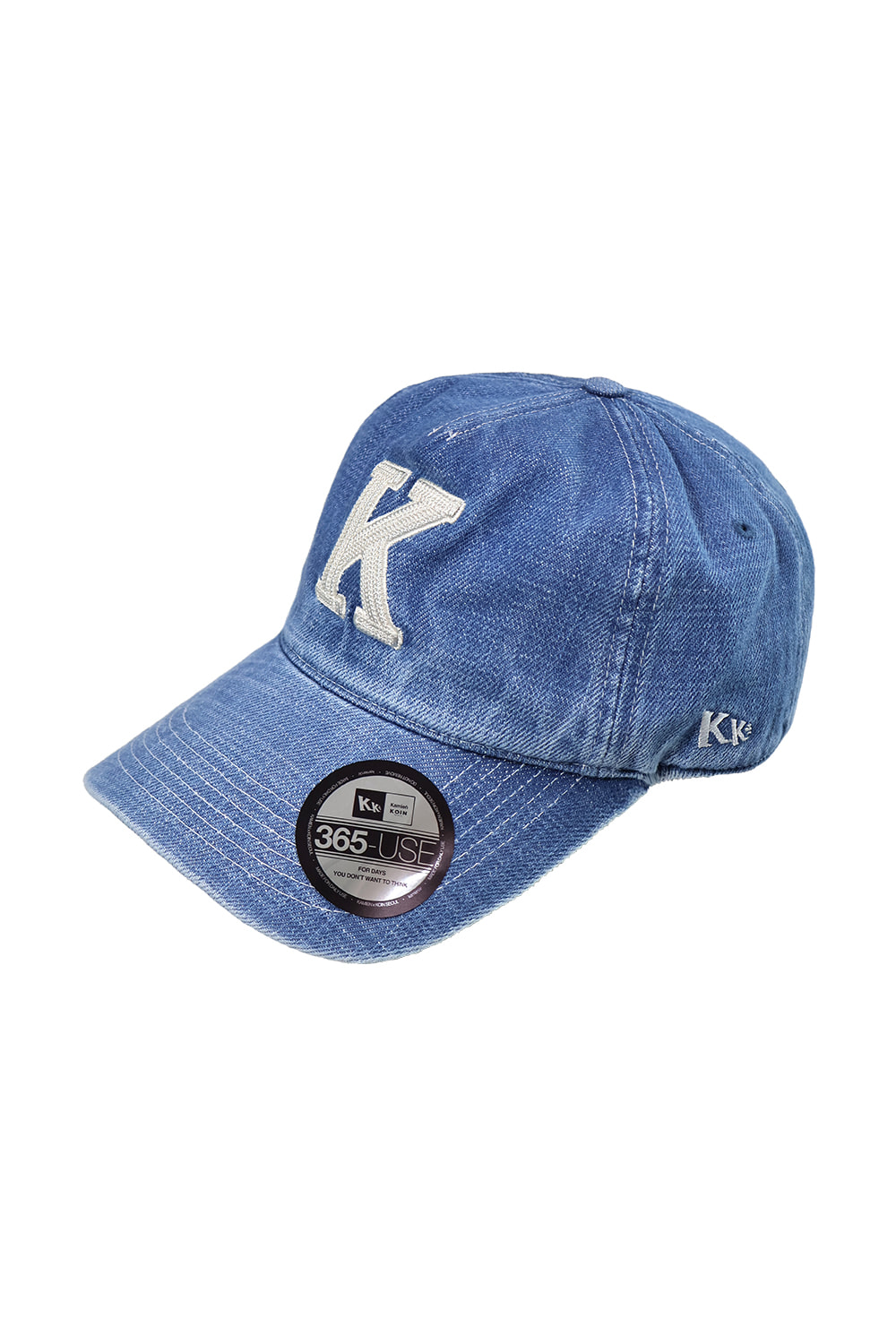 Kamien x KOIN SEOUL K LOGO BALL CAP BLUE DENIM - Kamien